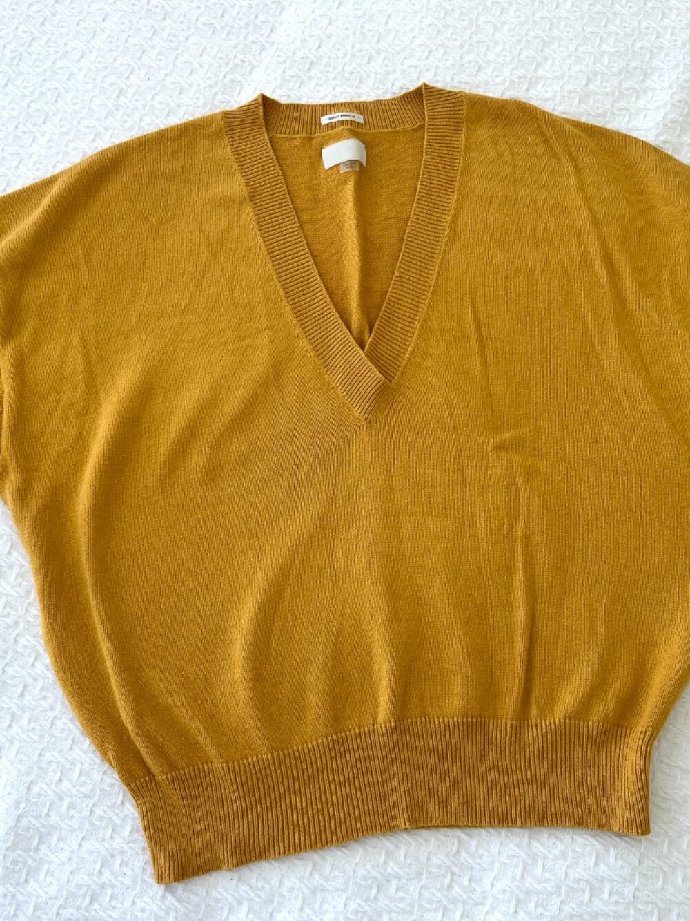 MOTHER - 2 Piece Knit Short Set - Amber Yellow - Size XS - Picture 7 of 12